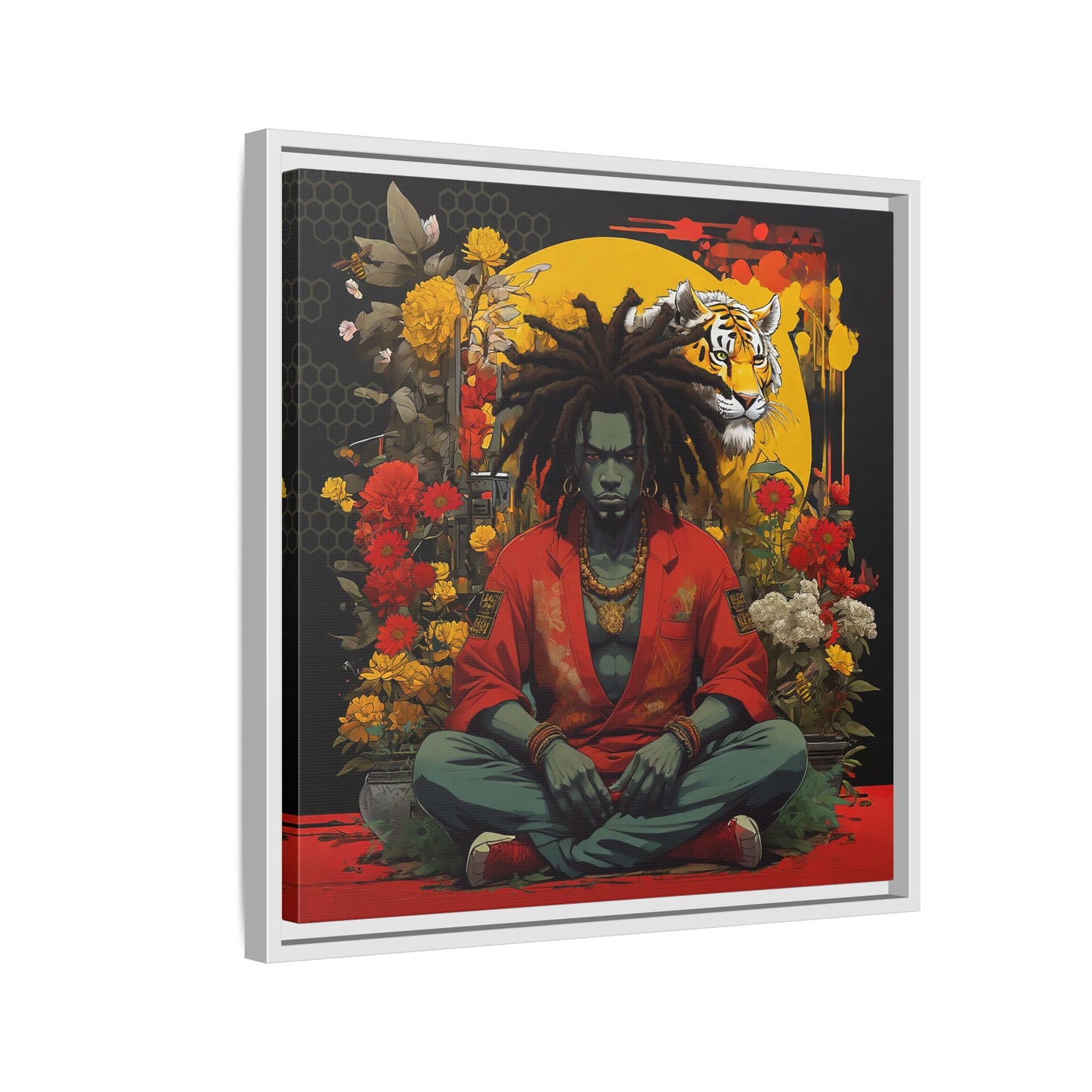 AfroBotRai " Meditation" Canvas Gallery Wraps