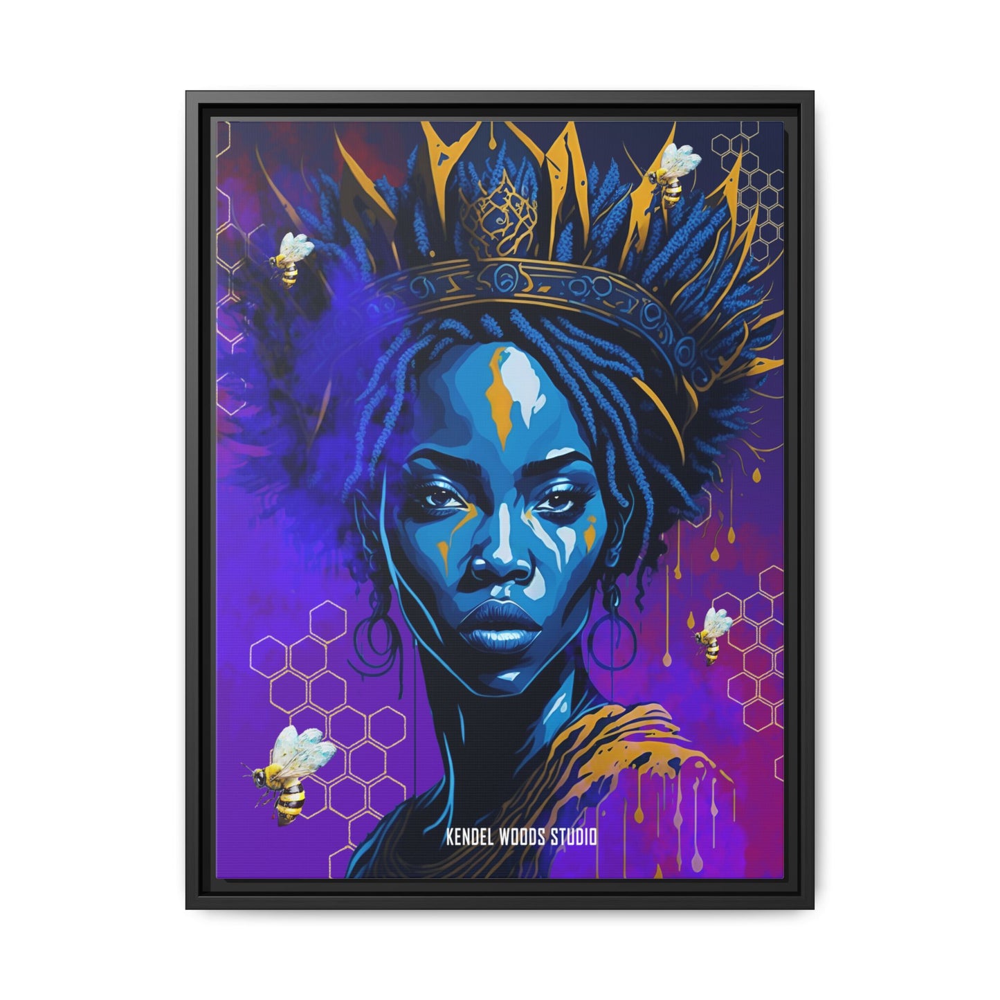 New Type Indigo Canvas Gallery Wraps