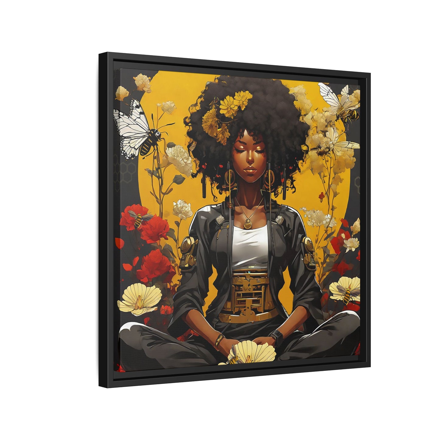 Garden Meditation " Meditation" Canvas Gallery Wraps