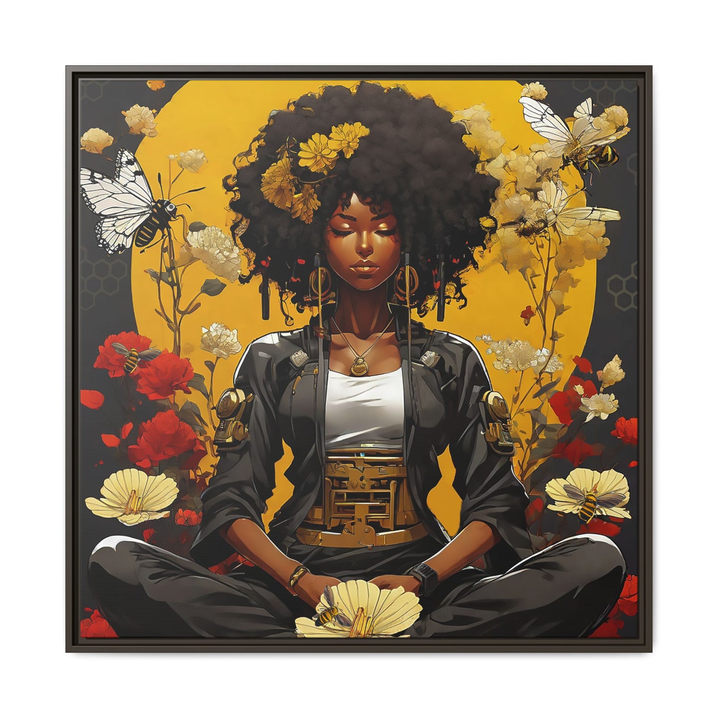 Garden Meditation " Meditation" Canvas Gallery Wraps