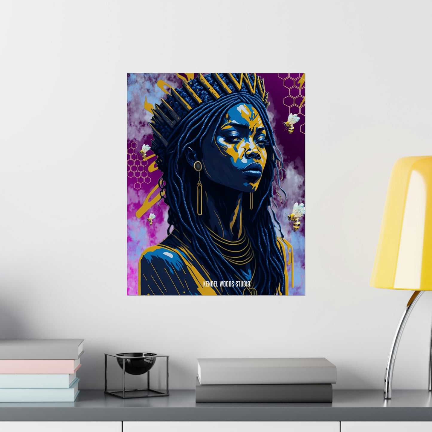 New Type Violet Matte Vertical Posters