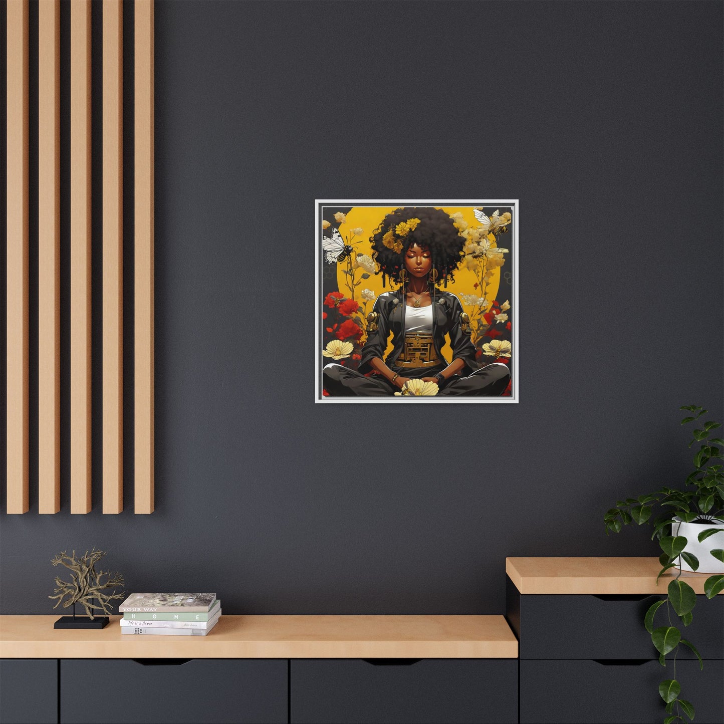Garden Meditation " Meditation" Canvas Gallery Wraps