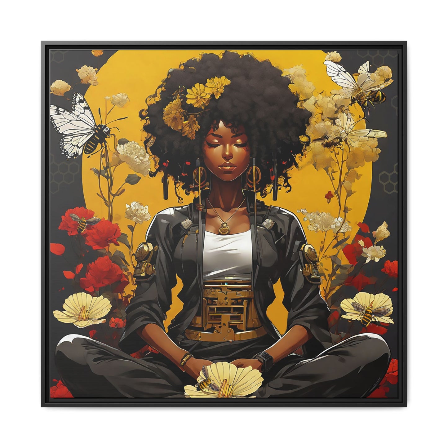 Garden Meditation " Meditation" Canvas Gallery Wraps