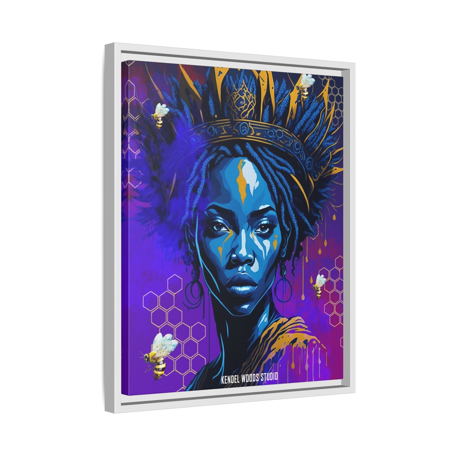 New Type Indigo Canvas Gallery Wraps
