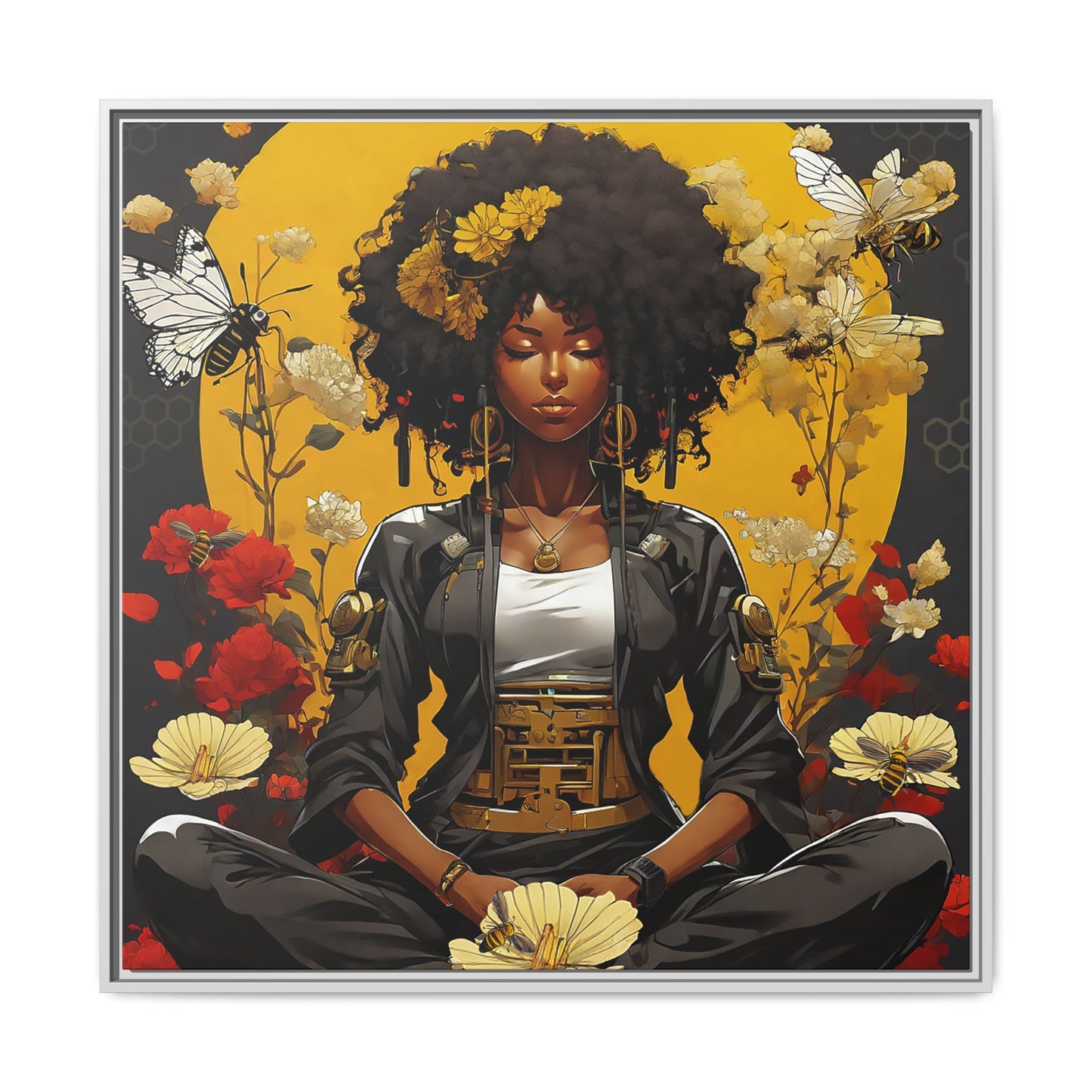 Garden Meditation " Meditation" Canvas Gallery Wraps