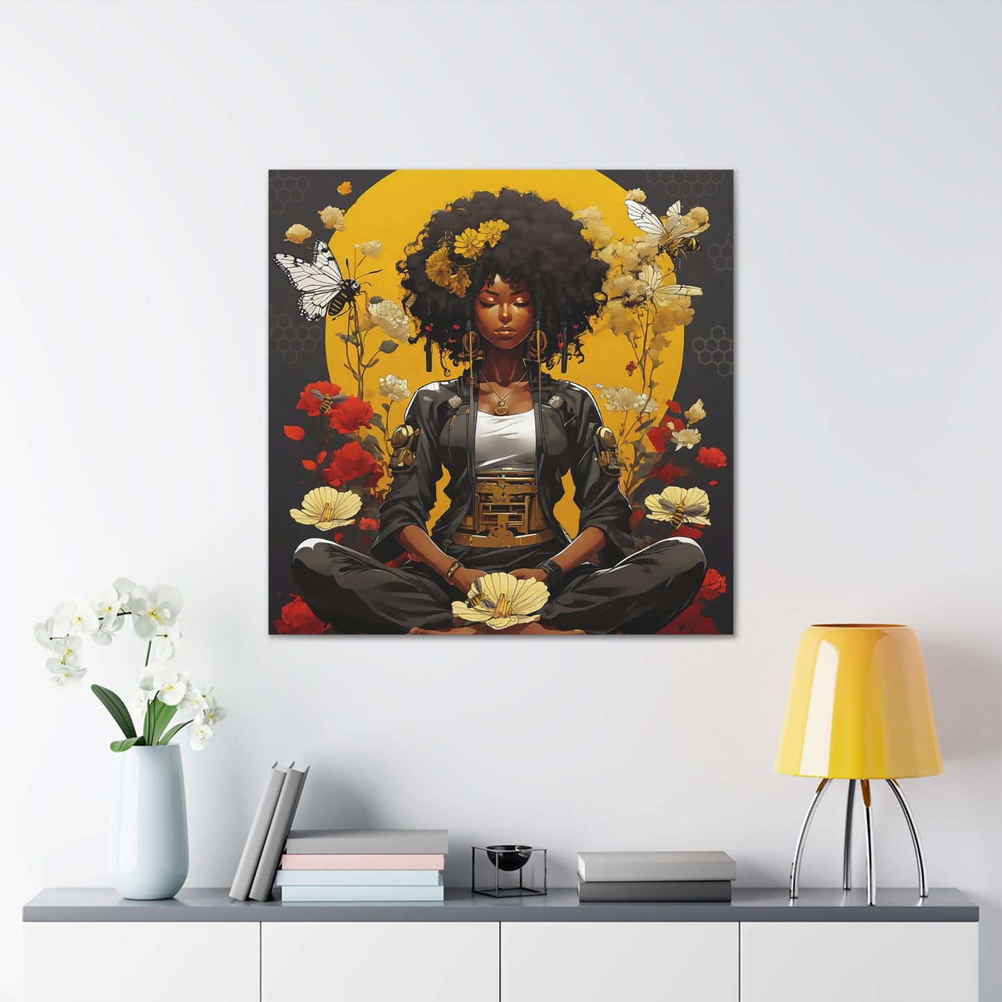 Garden Meditation " Meditation" Canvas Gallery Wraps