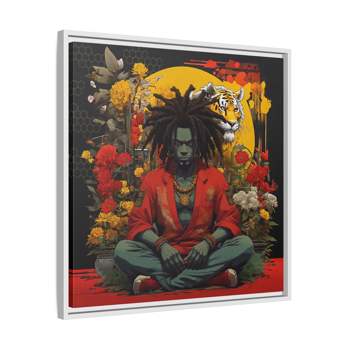 AfroBotRai " Meditation" Canvas Gallery Wraps