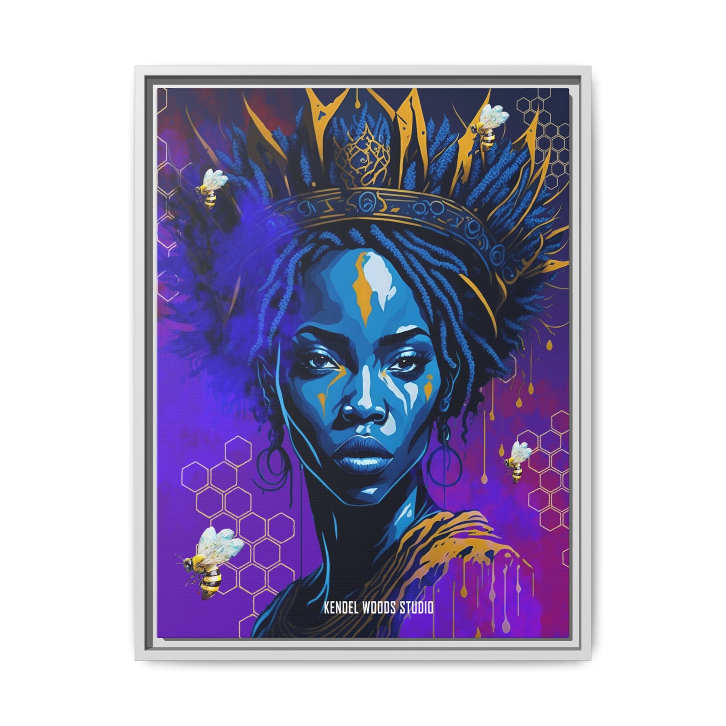New Type Indigo Canvas Gallery Wraps
