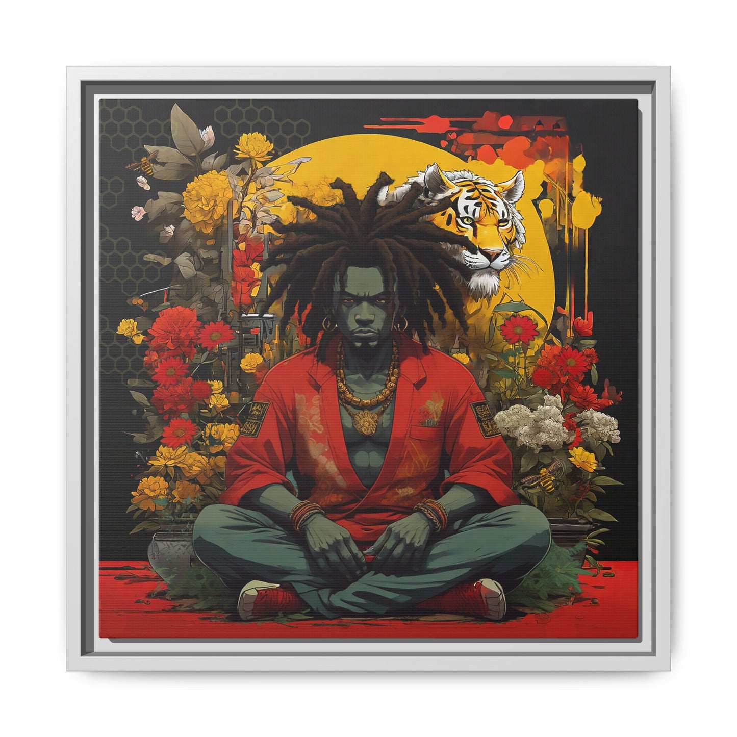 AfroBotRai " Meditation" Canvas Gallery Wraps