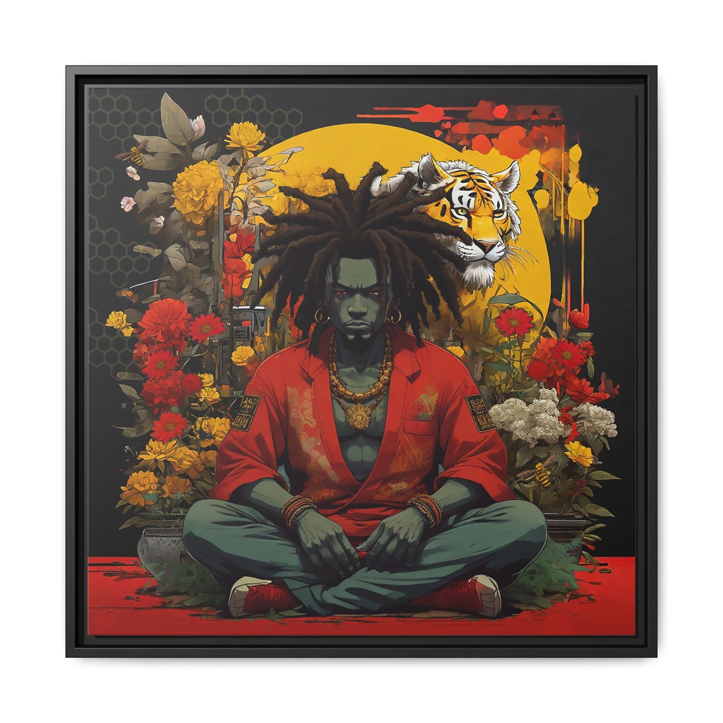 AfroBotRai " Meditation" Canvas Gallery Wraps