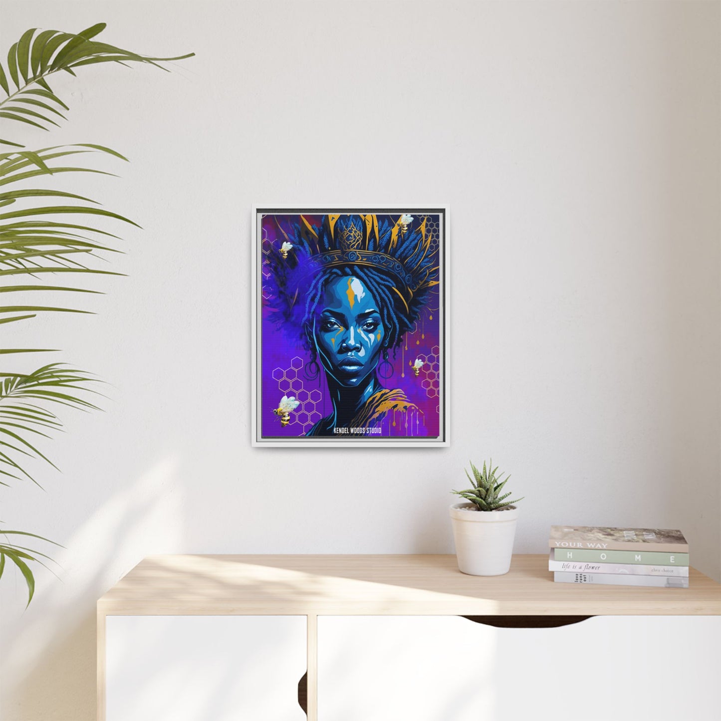 New Type Indigo Canvas Gallery Wraps