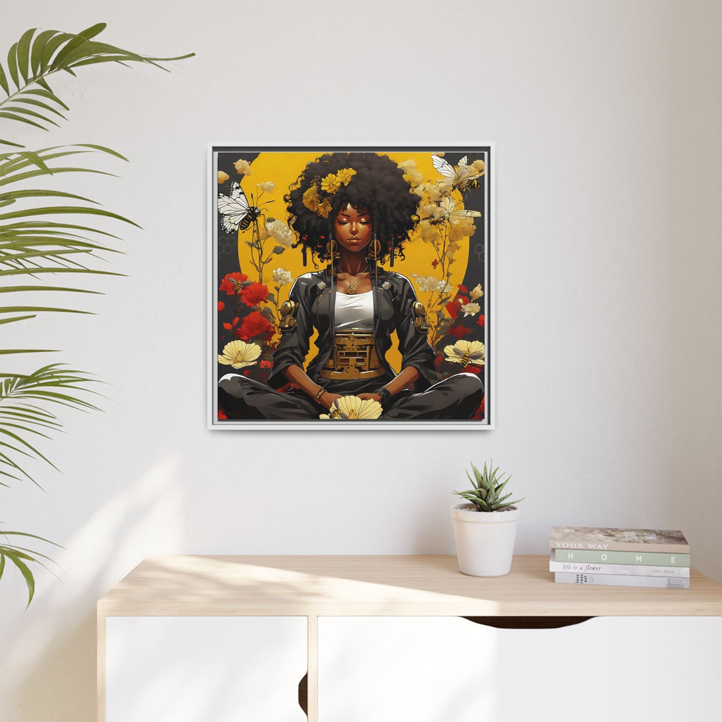 Garden Meditation " Meditation" Canvas Gallery Wraps