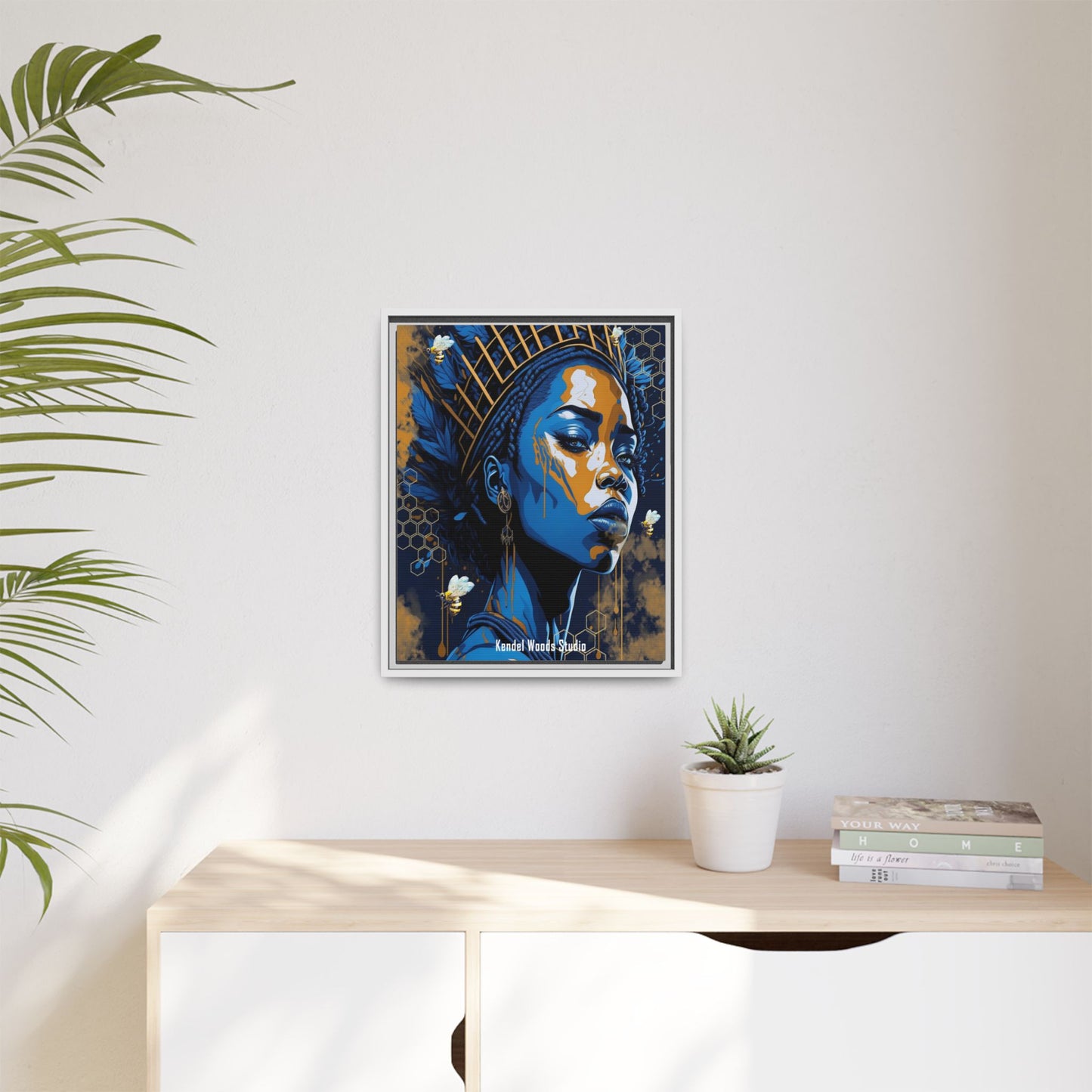 New Type Blue Canvas Gallery Wraps