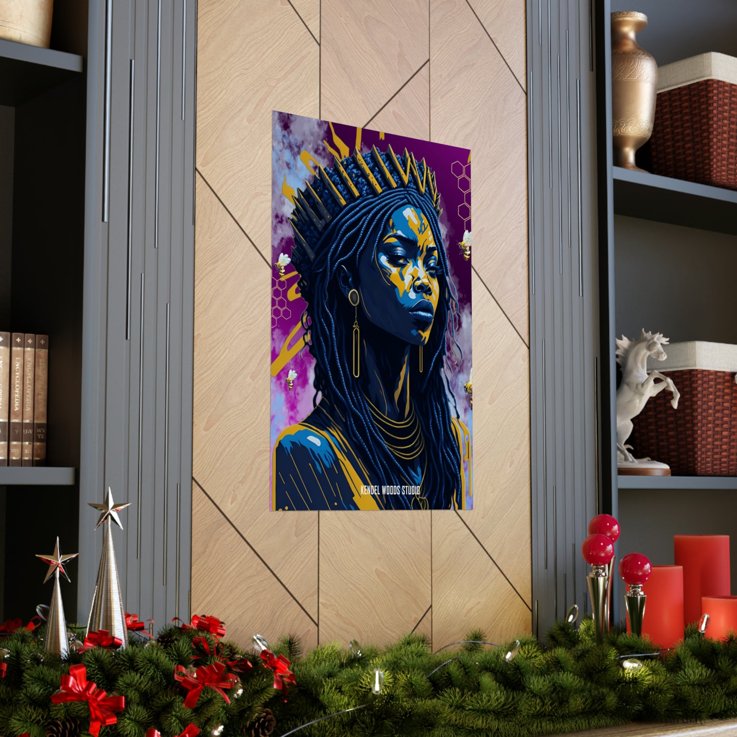 New Type Violet Matte Vertical Posters