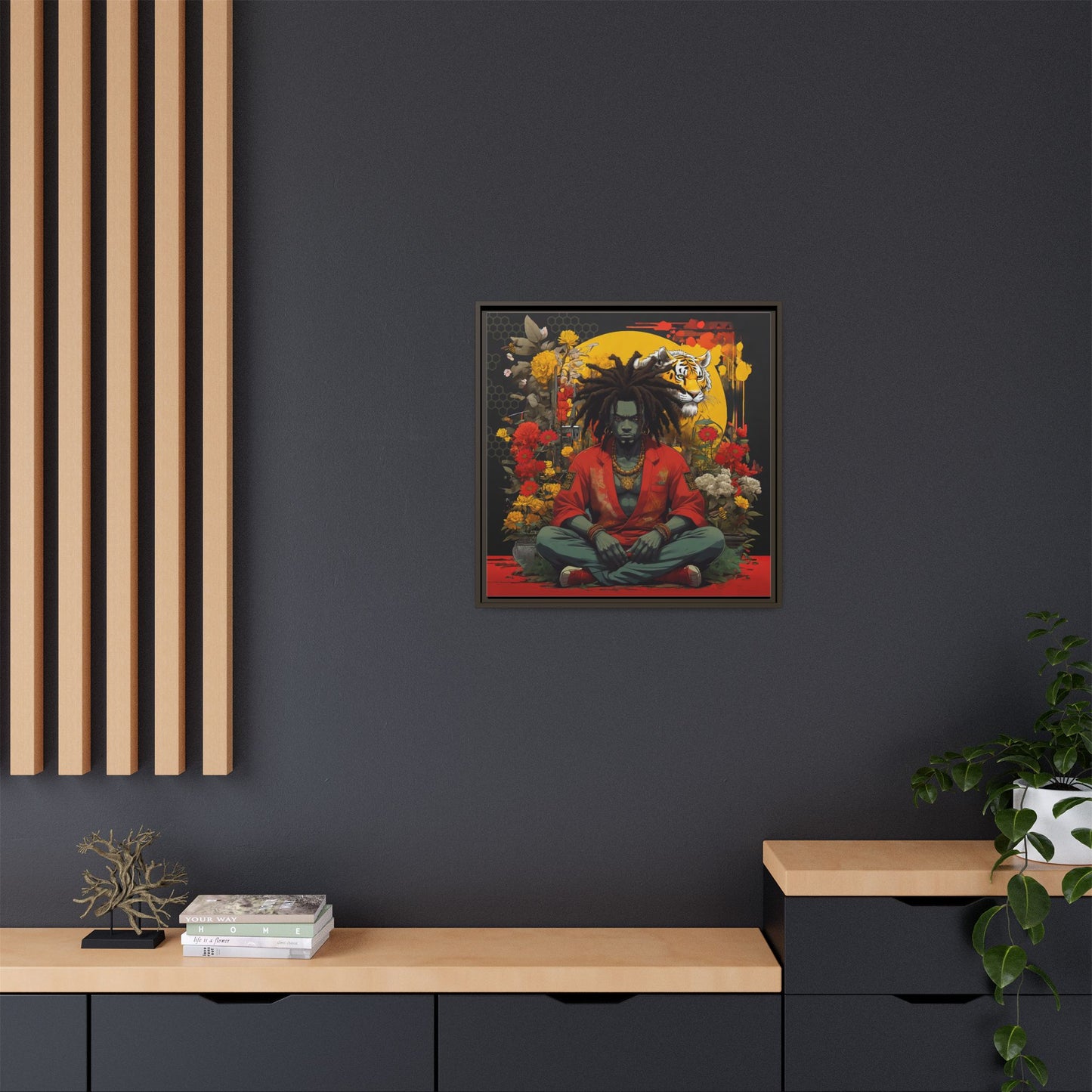 AfroBotRai " Meditation" Canvas Gallery Wraps