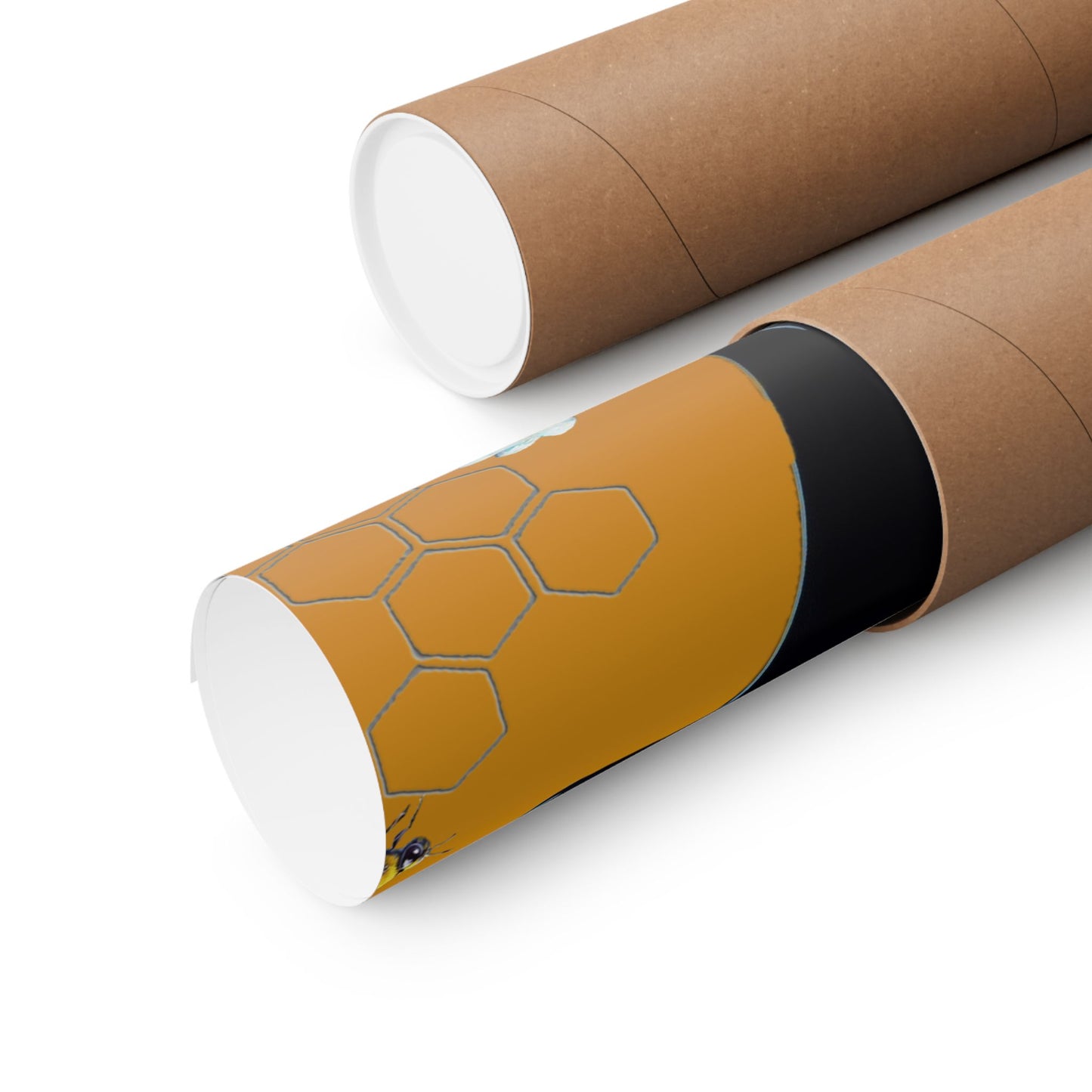New Type Orange Matte Vertical Posters