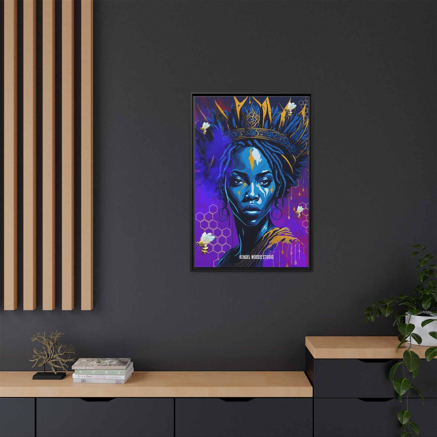 New Type Indigo Canvas Gallery Wraps
