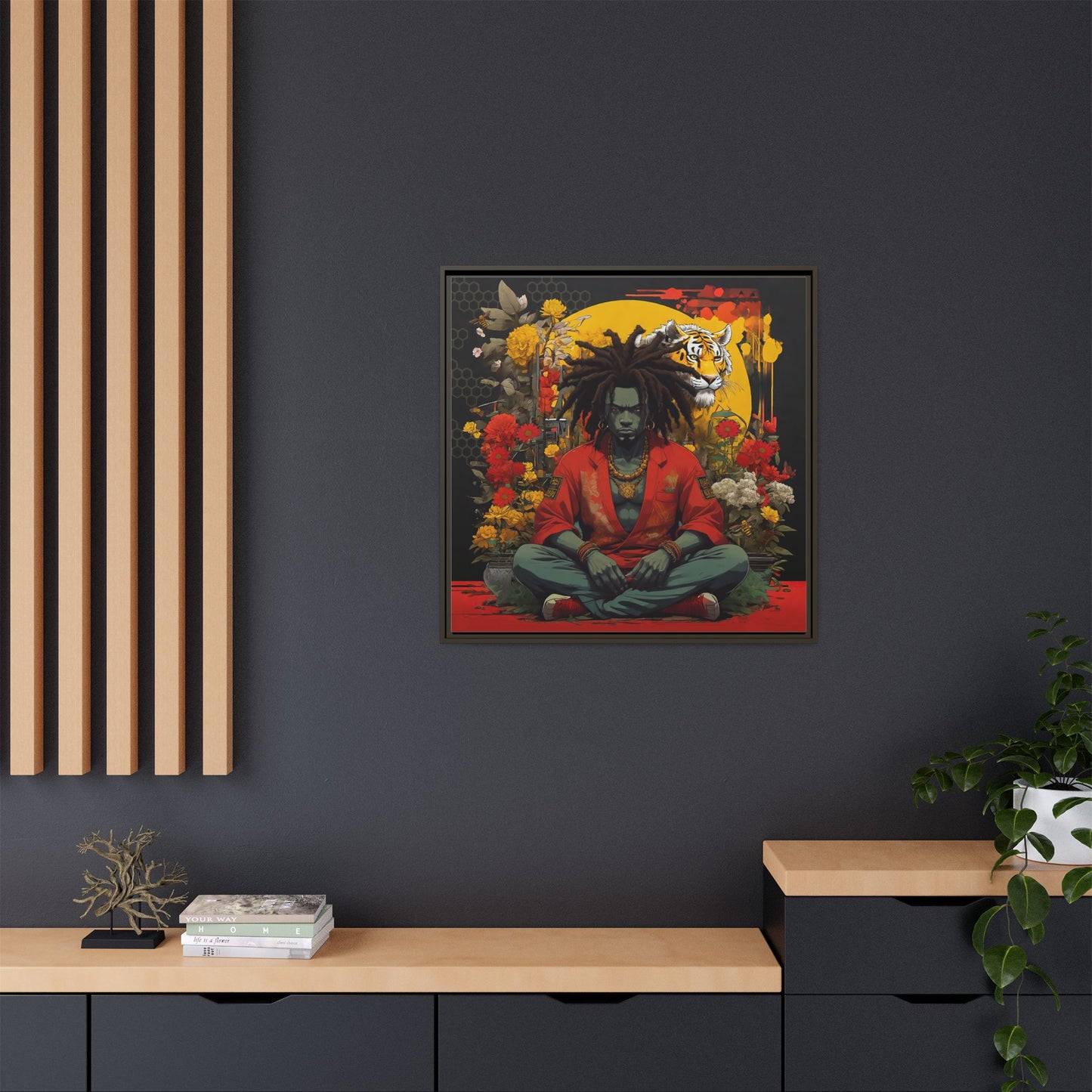 AfroBotRai " Meditation" Canvas Gallery Wraps