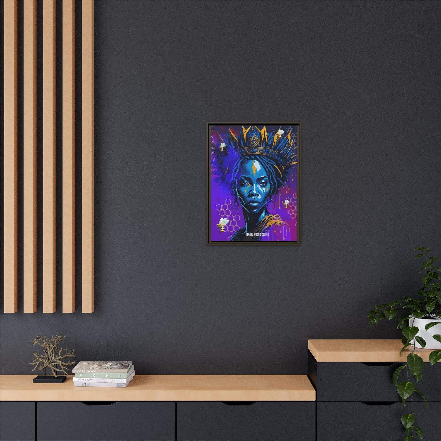 New Type Indigo Canvas Gallery Wraps