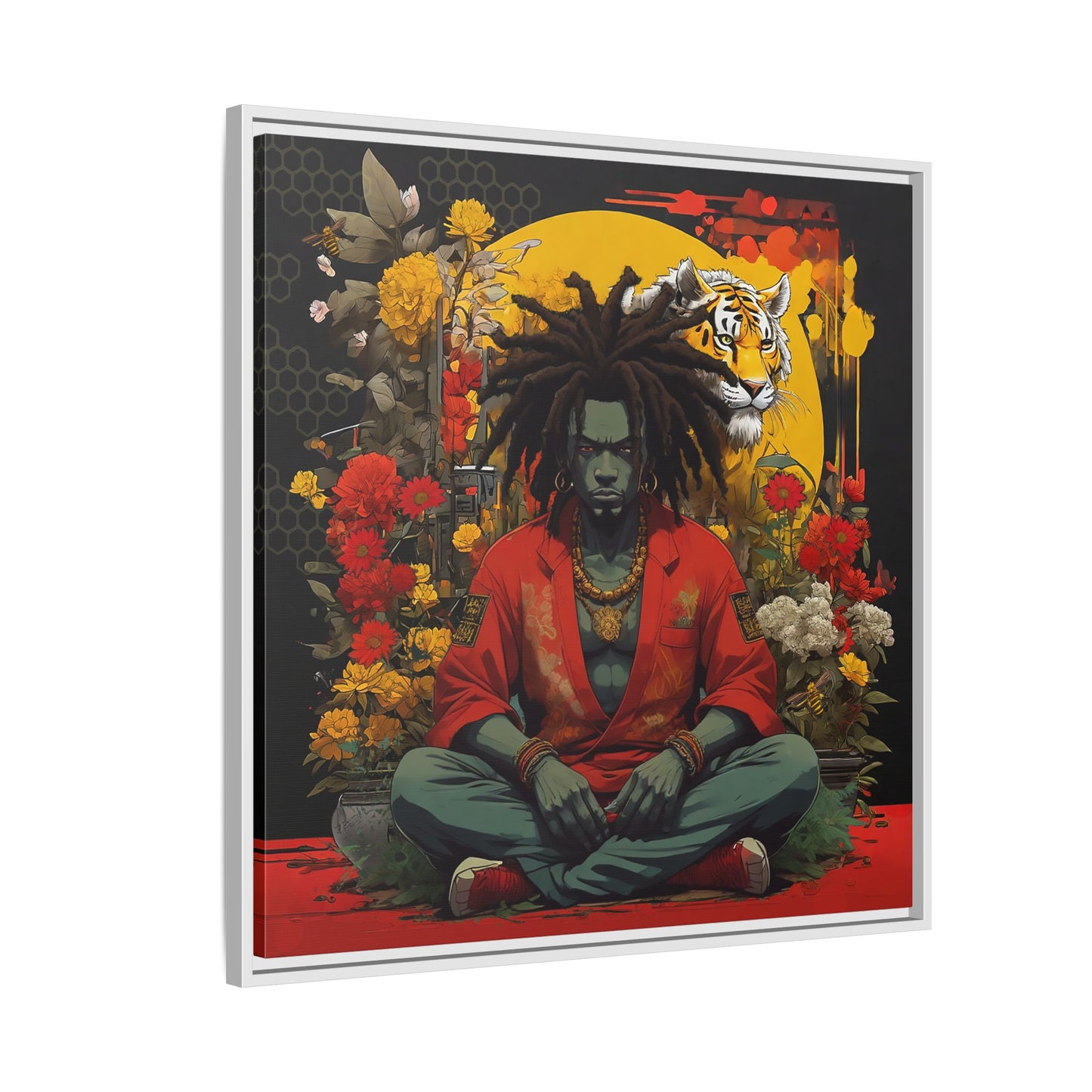 AfroBotRai " Meditation" Canvas Gallery Wraps