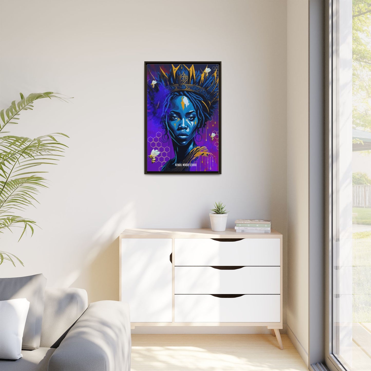 New Type Indigo Canvas Gallery Wraps