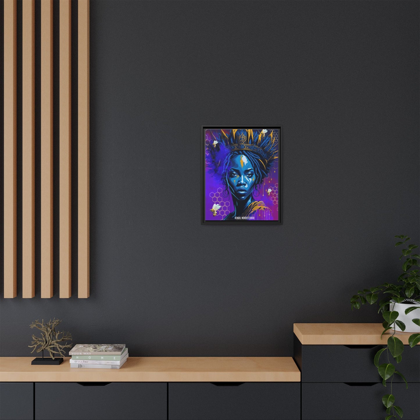 New Type Indigo Canvas Gallery Wraps