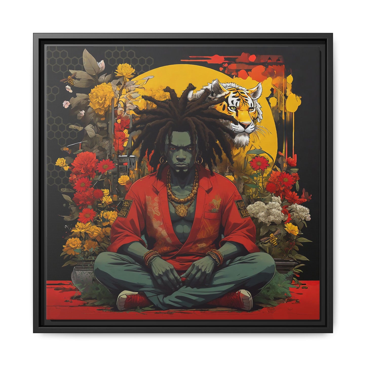 AfroBotRai " Meditation" Canvas Gallery Wraps