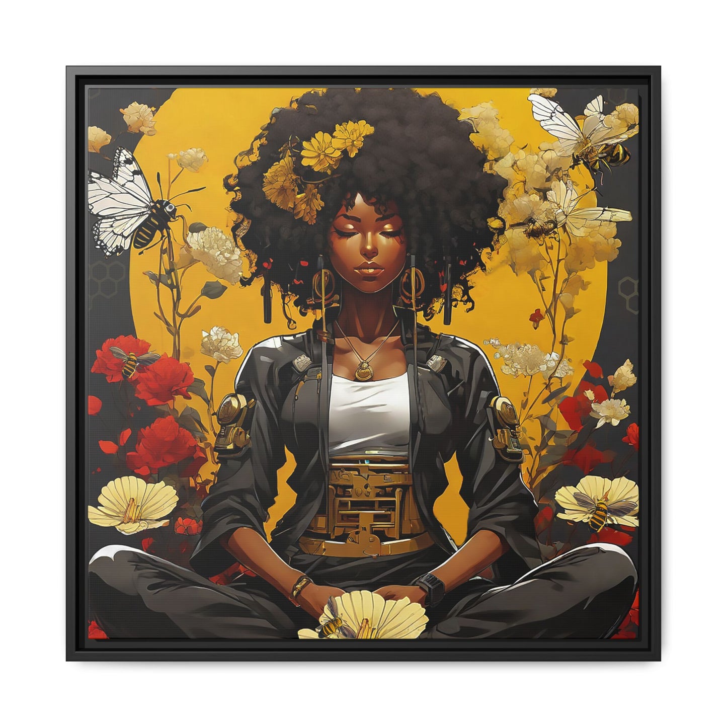 Garden Meditation " Meditation" Canvas Gallery Wraps