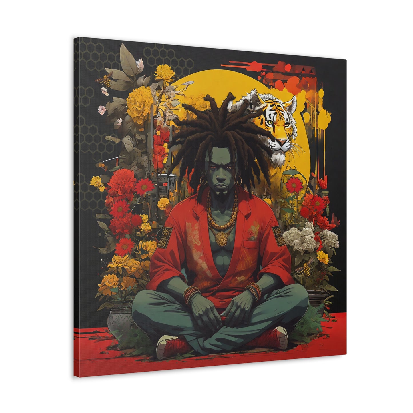 AfroBotRai " Meditation" Canvas Gallery Wraps