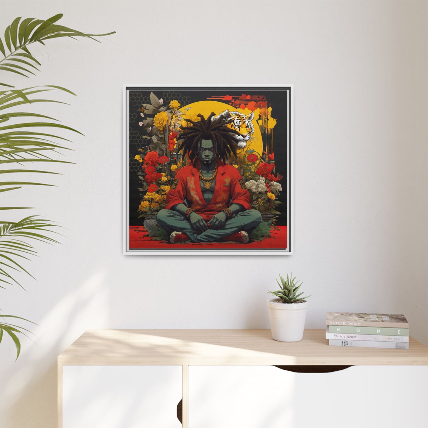 AfroBotRai " Meditation" Canvas Gallery Wraps