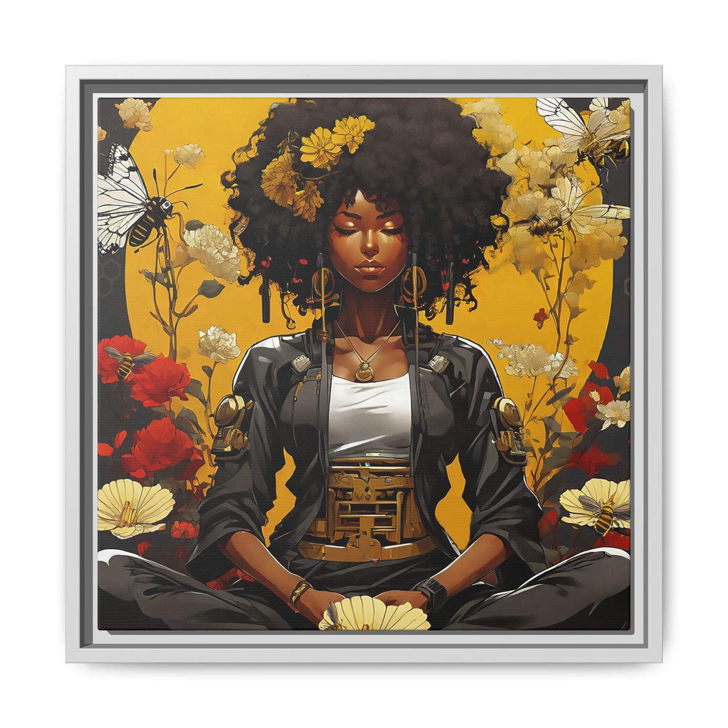 Garden Meditation " Meditation" Canvas Gallery Wraps