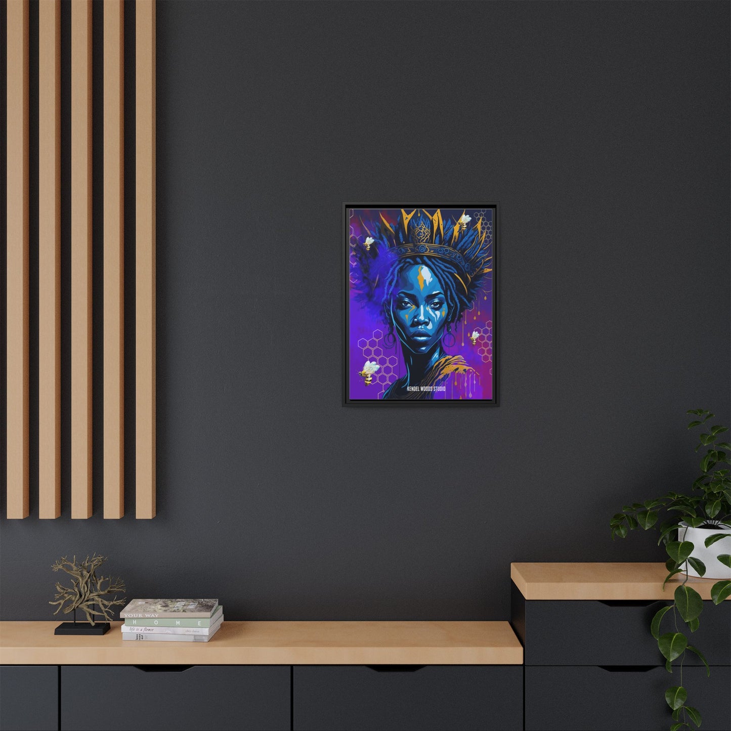 New Type Indigo Canvas Gallery Wraps