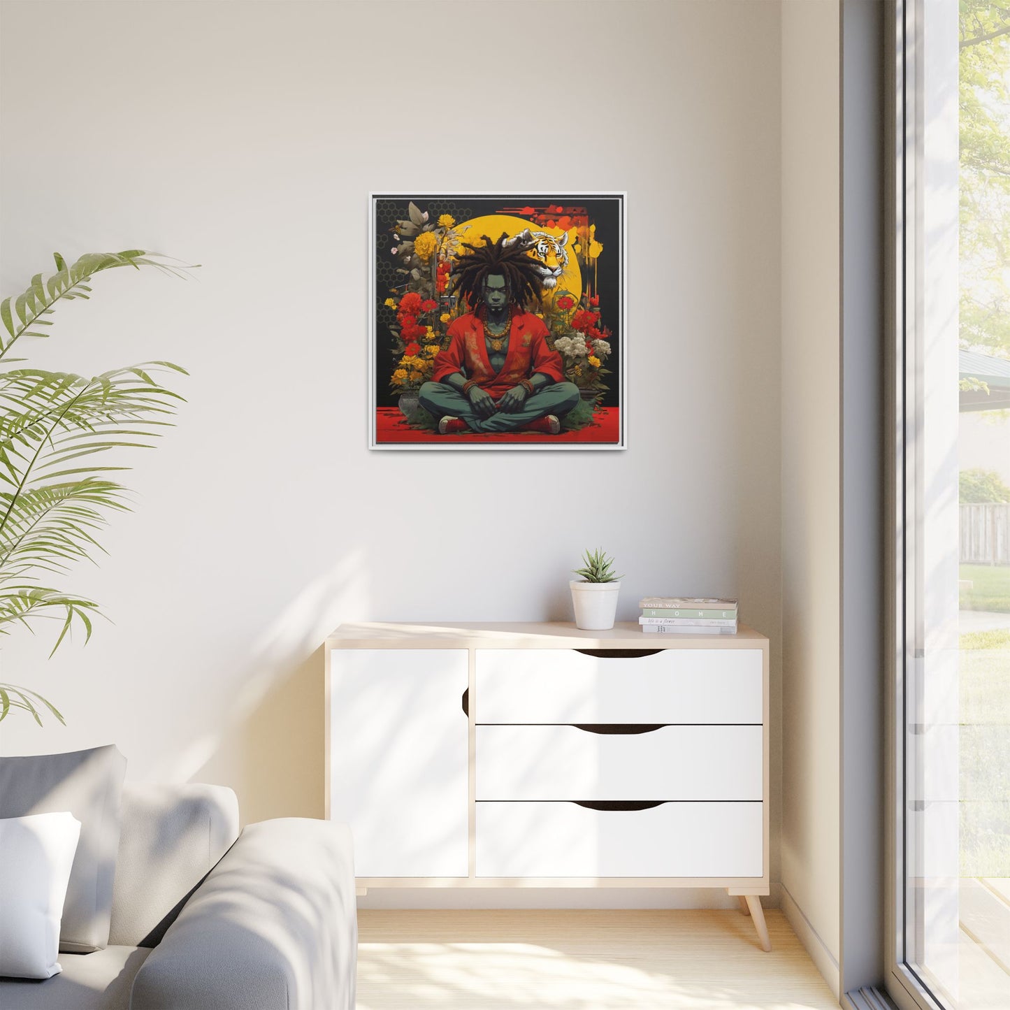 AfroBotRai " Meditation" Canvas Gallery Wraps