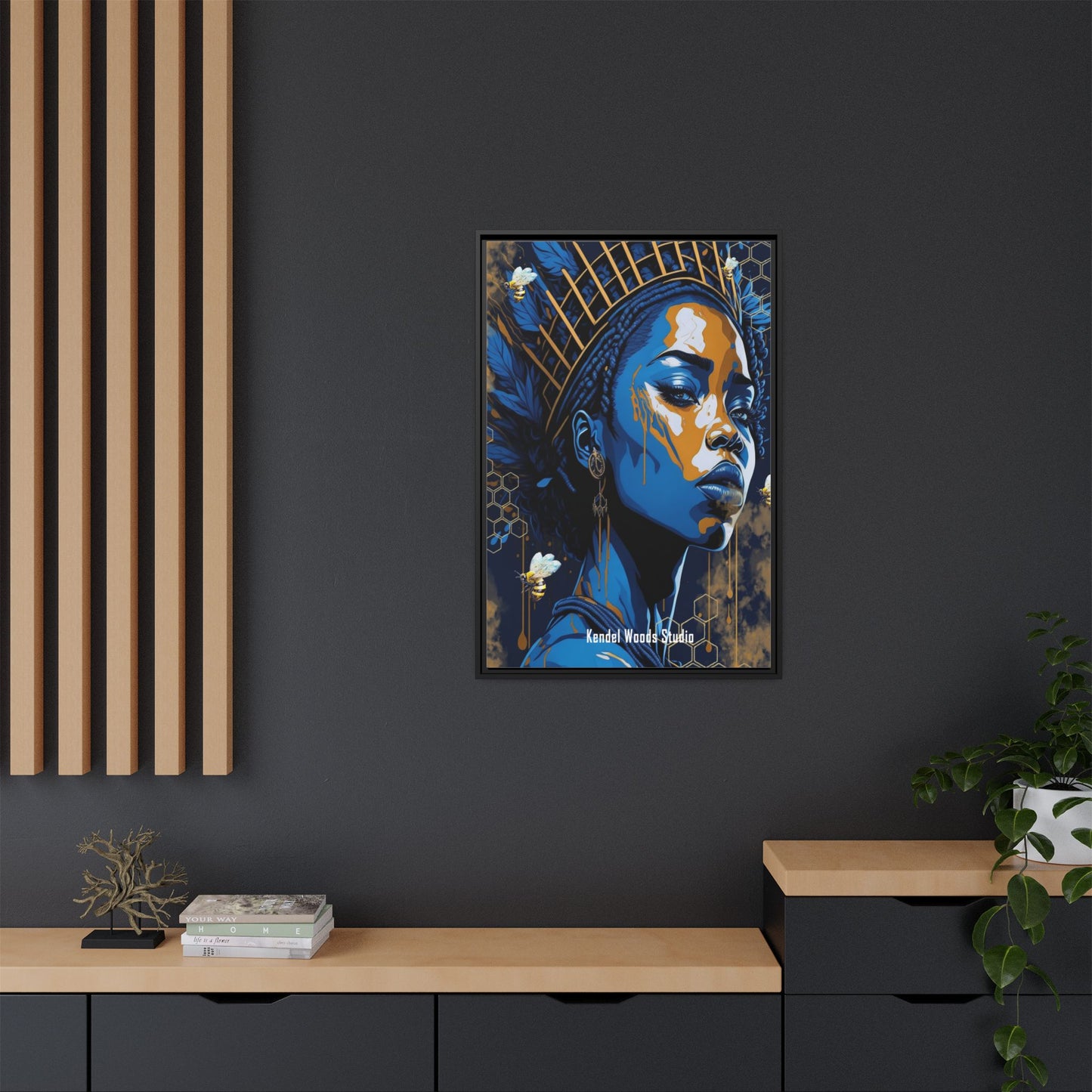 New Type Blue Canvas Gallery Wraps