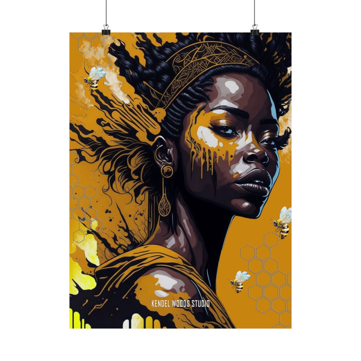 New Type Orange Matte Vertical Posters