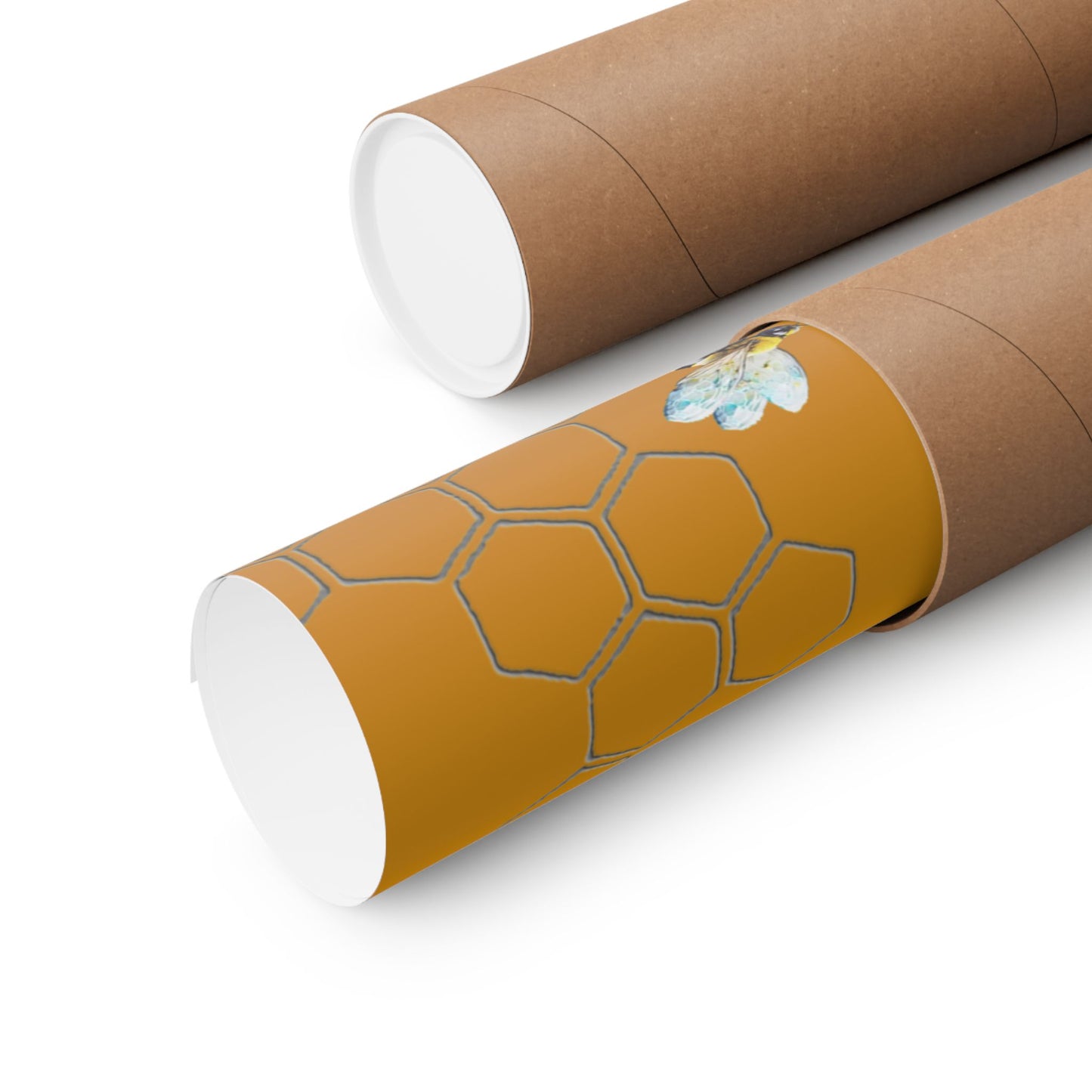 New Type Orange Matte Vertical Posters