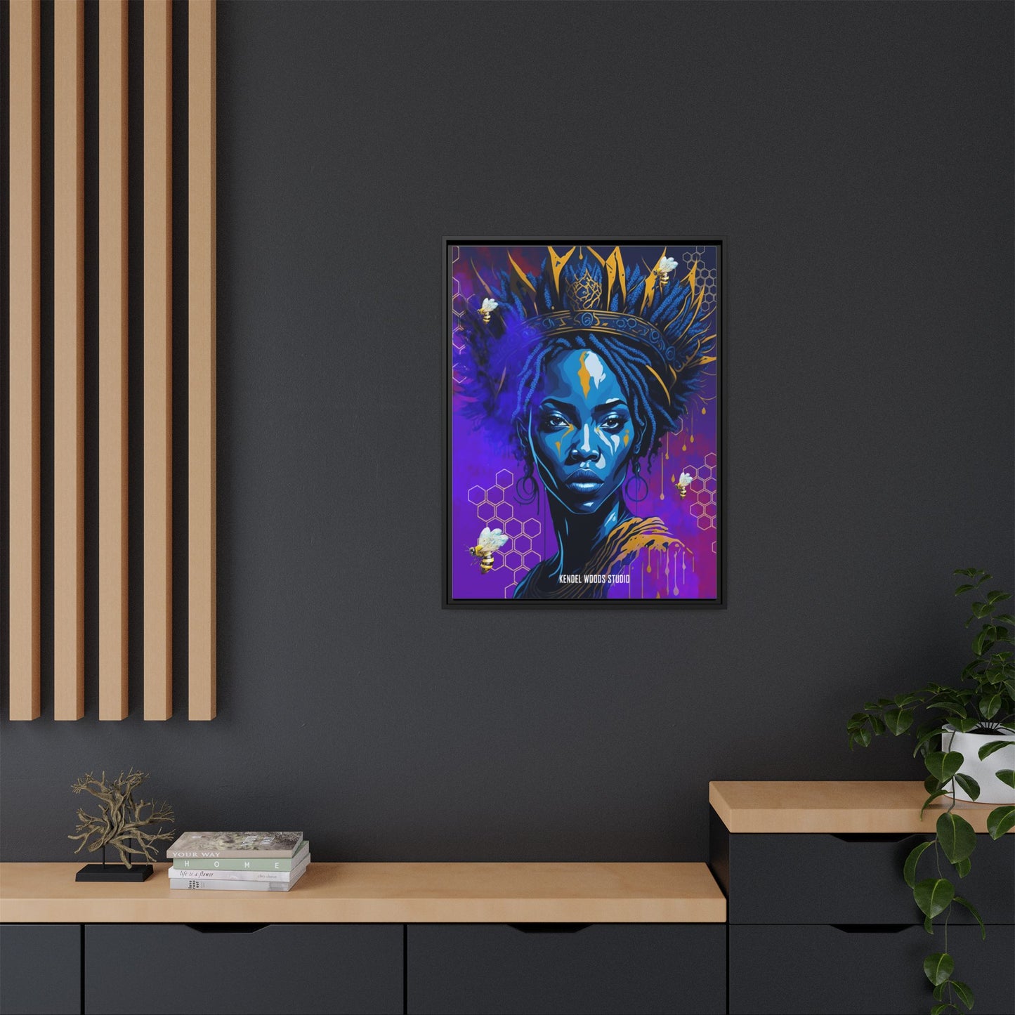 New Type Indigo Canvas Gallery Wraps