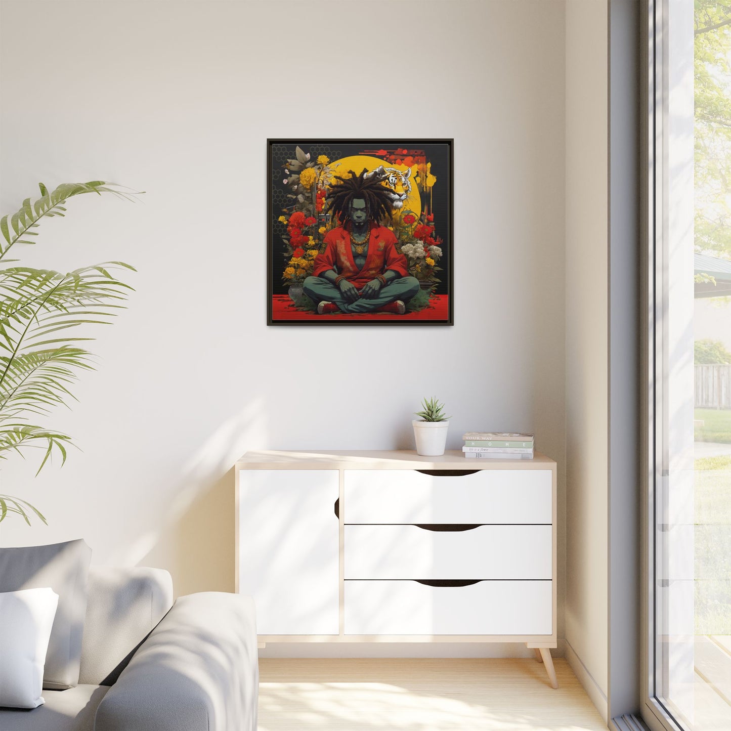 AfroBotRai " Meditation" Canvas Gallery Wraps