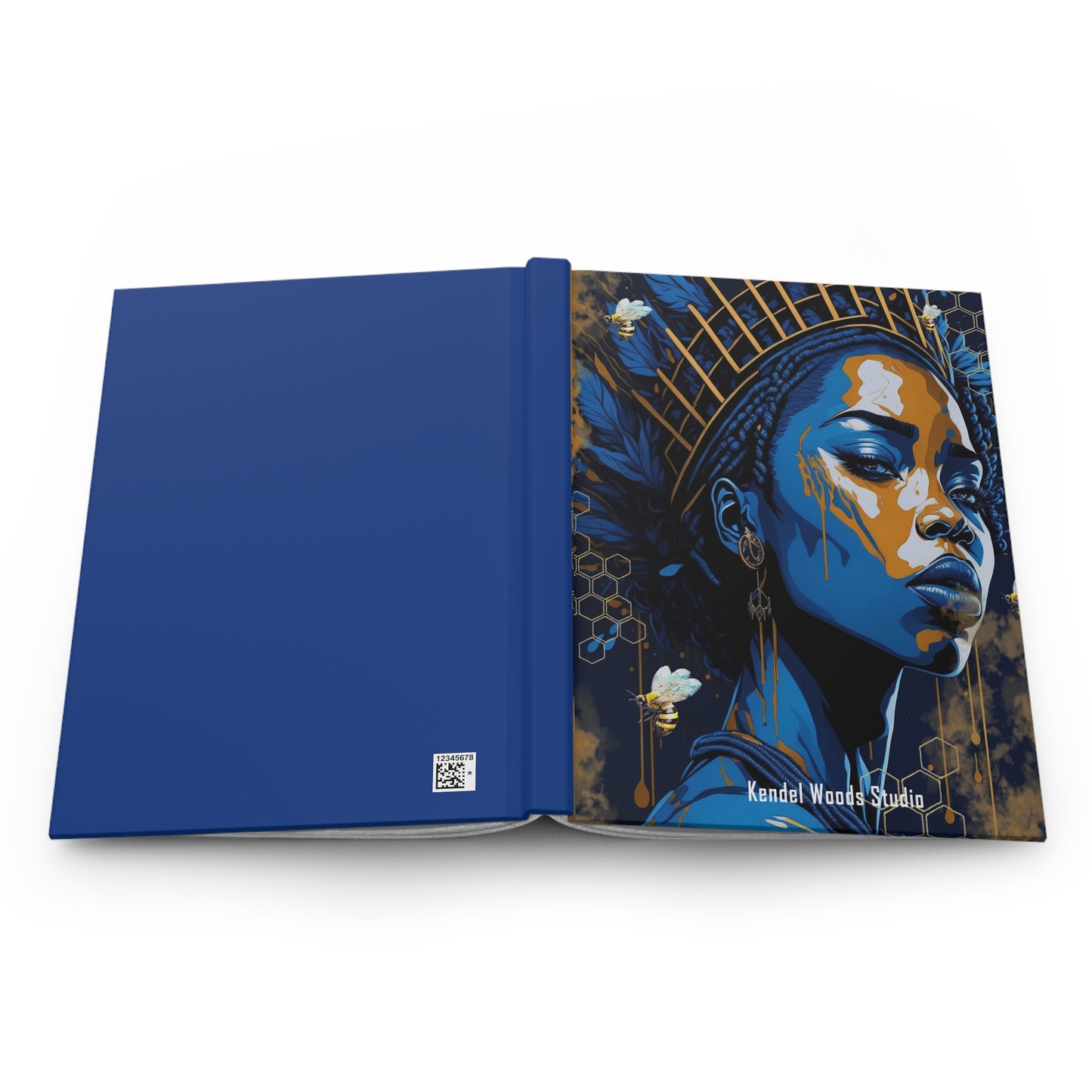 New Type Blue Hardcover Journal Matte