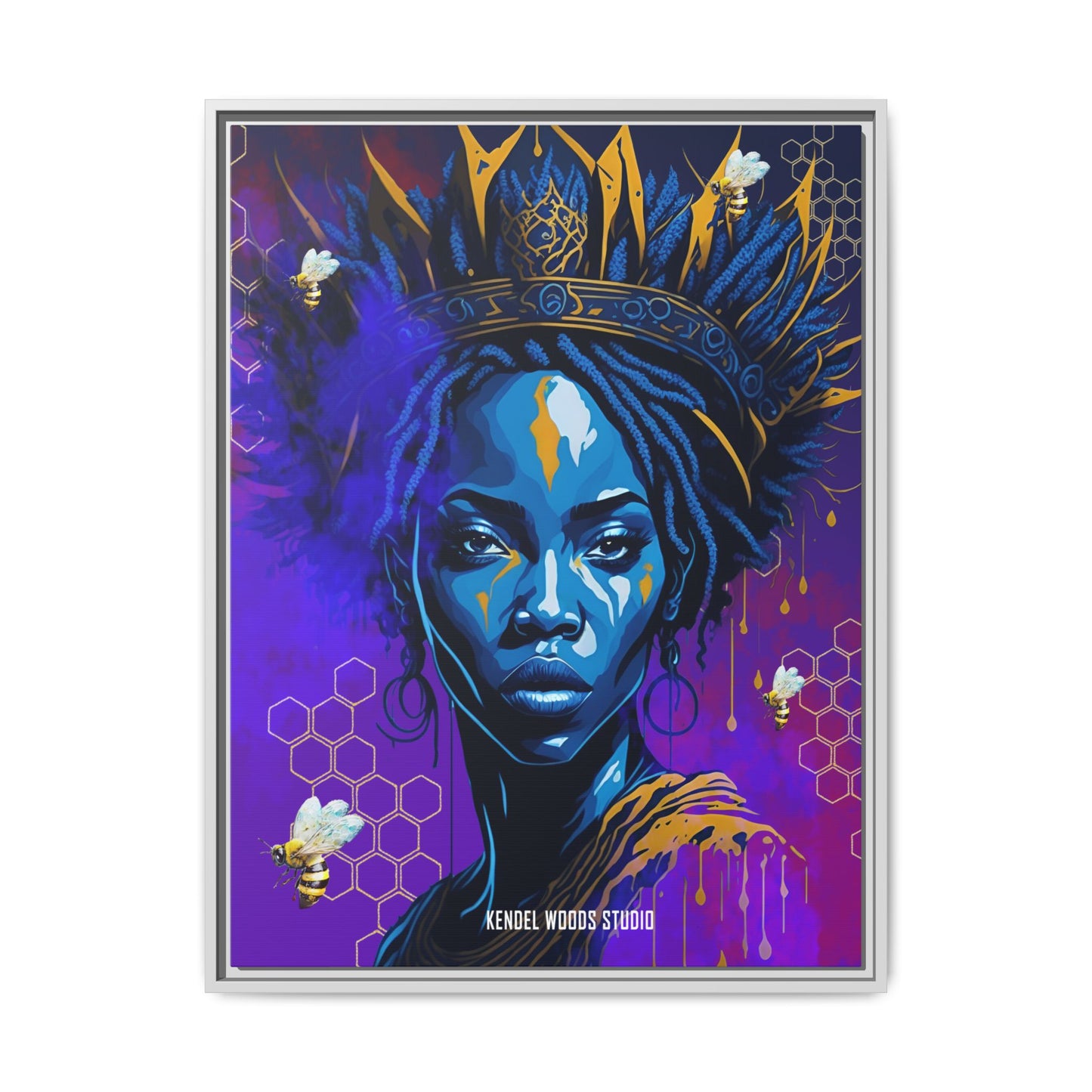 New Type Indigo Canvas Gallery Wraps