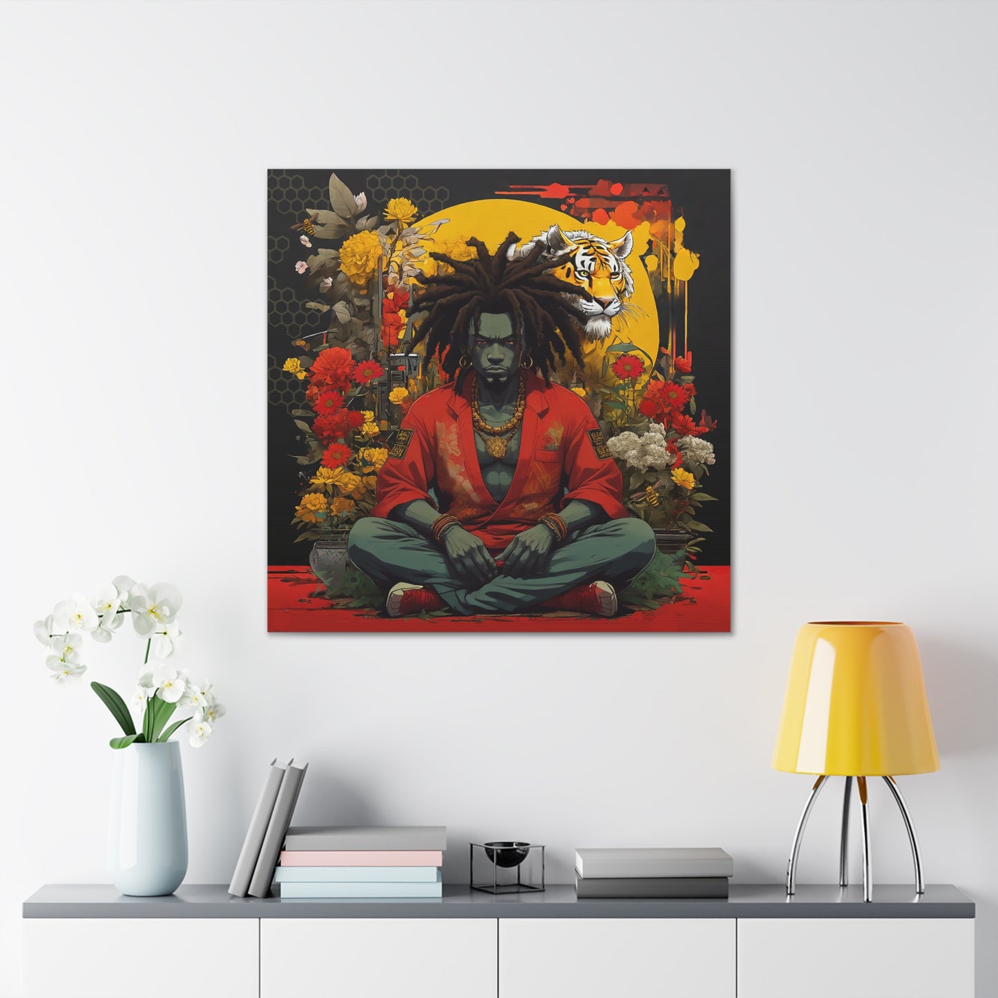 AfroBotRai " Meditation" Canvas Gallery Wraps