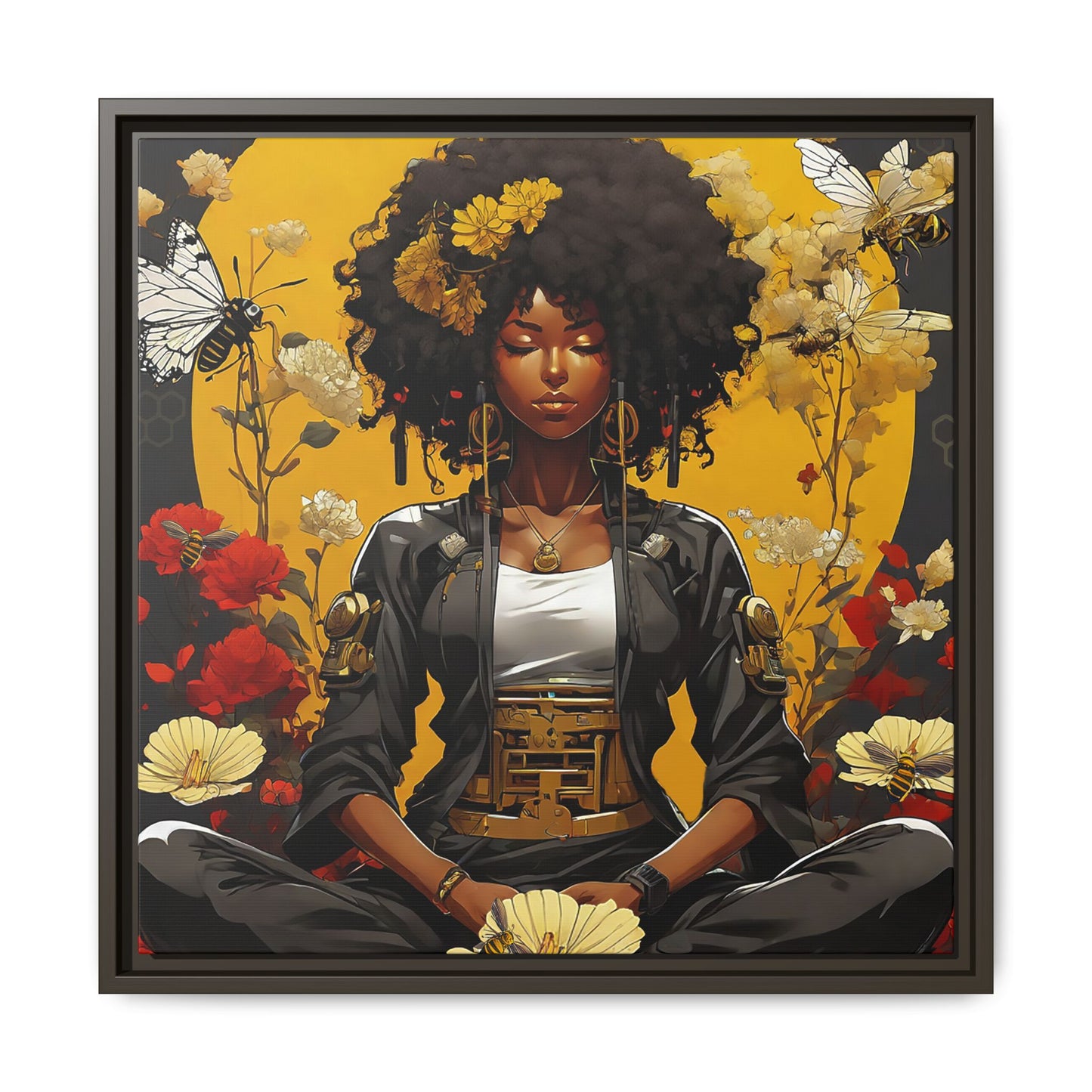 Garden Meditation " Meditation" Canvas Gallery Wraps