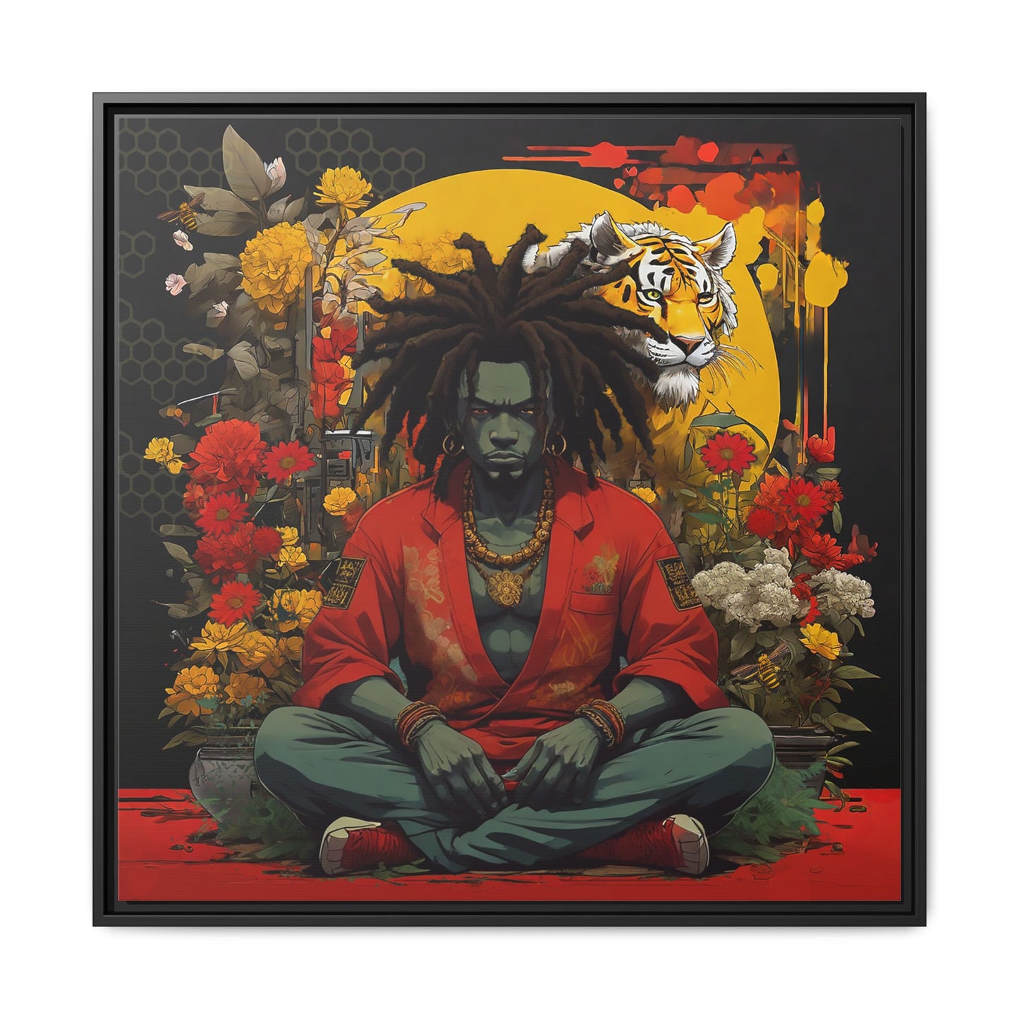 AfroBotRai " Meditation" Canvas Gallery Wraps