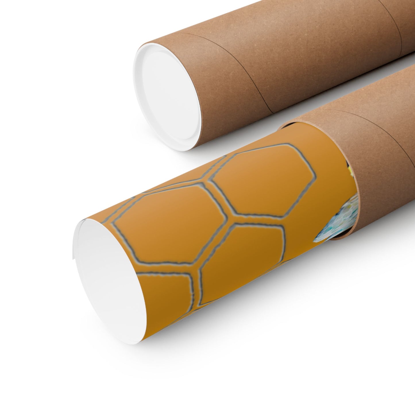 New Type Orange Matte Vertical Posters