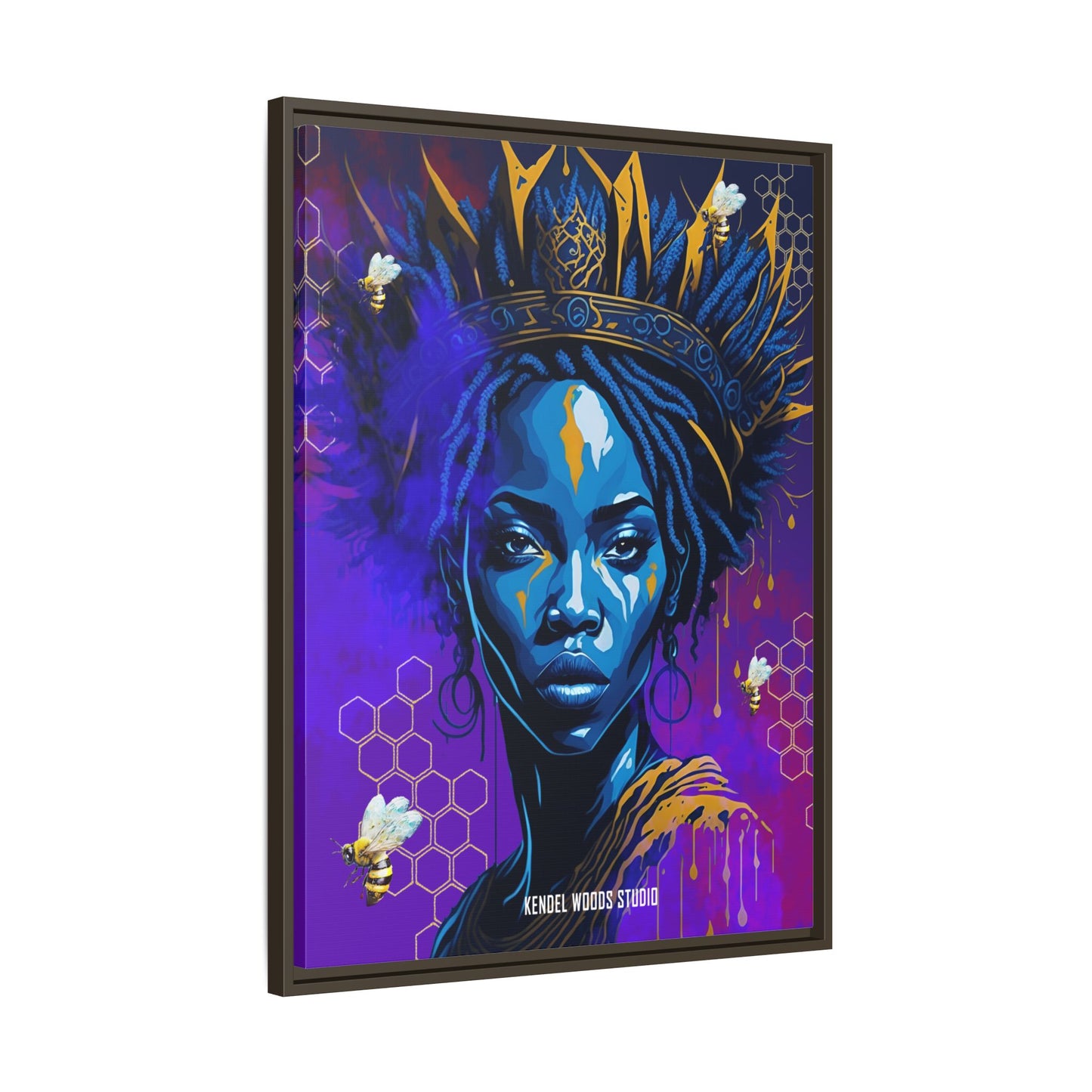 New Type Indigo Canvas Gallery Wraps