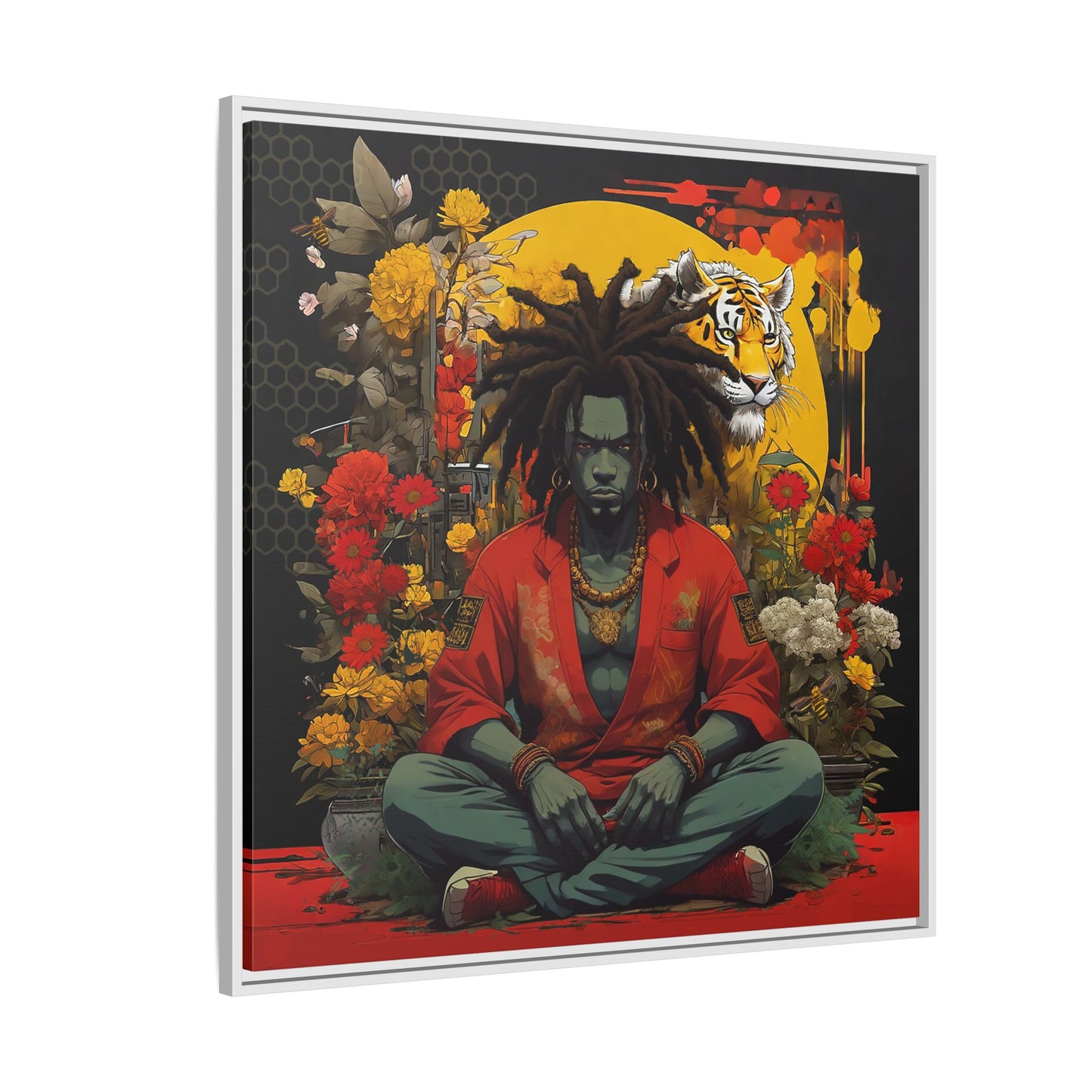 AfroBotRai " Meditation" Canvas Gallery Wraps