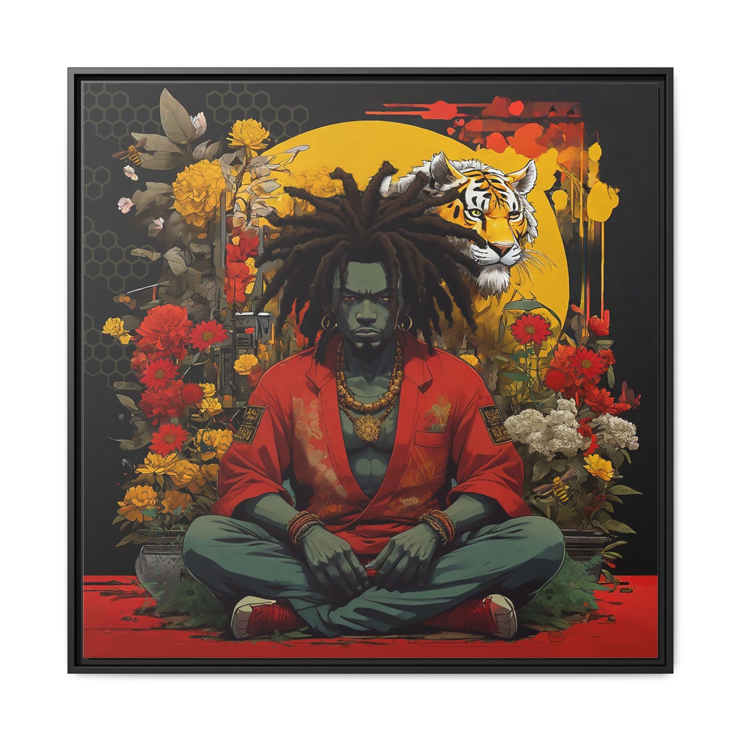AfroBotRai " Meditation" Canvas Gallery Wraps
