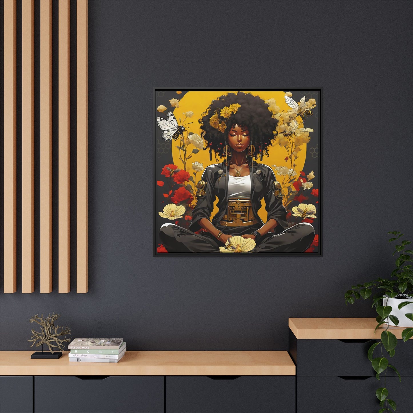 Garden Meditation " Meditation" Canvas Gallery Wraps