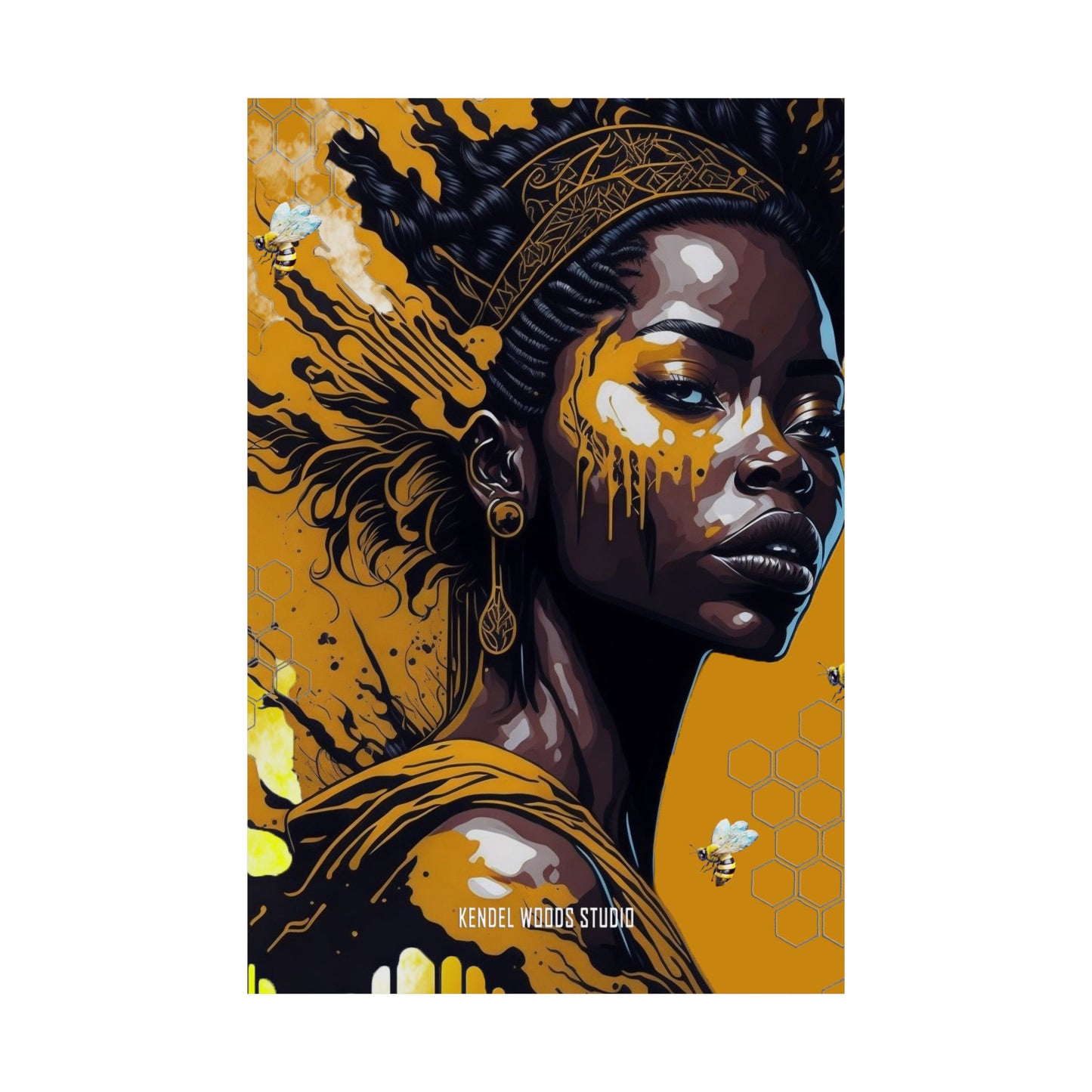 New Type Orange Matte Vertical Posters