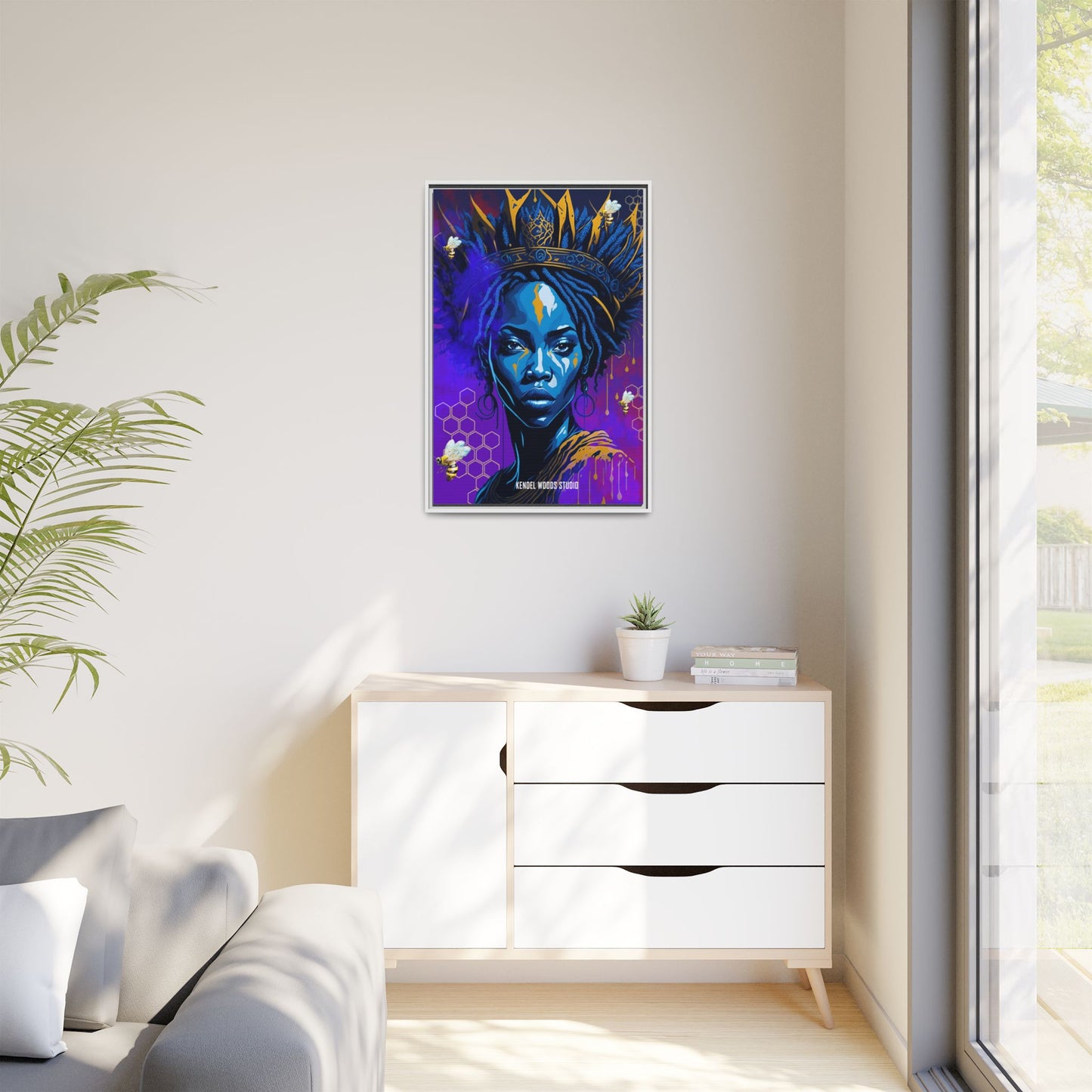 New Type Indigo Canvas Gallery Wraps